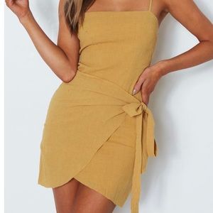 Tan White Fox Boutique Fake Love Minidress